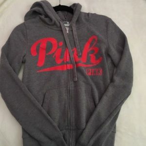 Pink vs zip up jacket